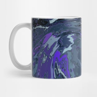 Purple Fluid Pour Ocean Wave Mug